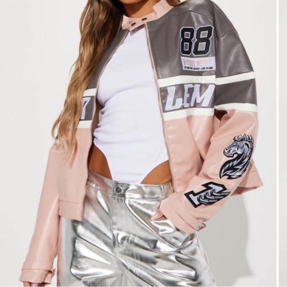 Leather Race Jacket